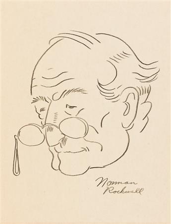 NORMAN ROCKWELL (1894-1978) Portrait of Whitney Darrow, Jr. as an old man.